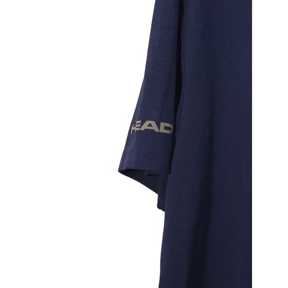 Head Men's Navy Blue Polo Shirt L/G Lightweight Performance Wear - Picture 2 of 7